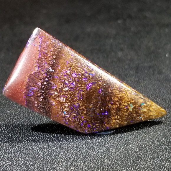 Australian Koroit Opal * 35.53 x 16.10 x 4.17mm * Purple boulder opal * LKO242TB - Picture 10 of 15